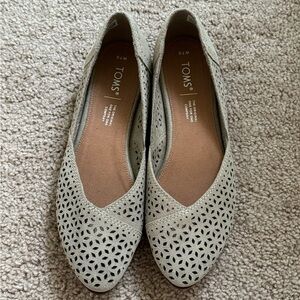 TOMS Taupe Suede Flats- 7.5 US Women